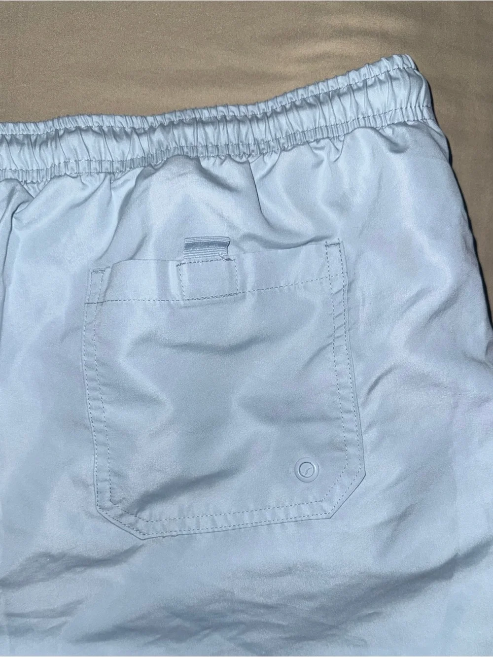 Primark Men’s Swim Shorts Light Blue Solid Drawstring Size 2XL